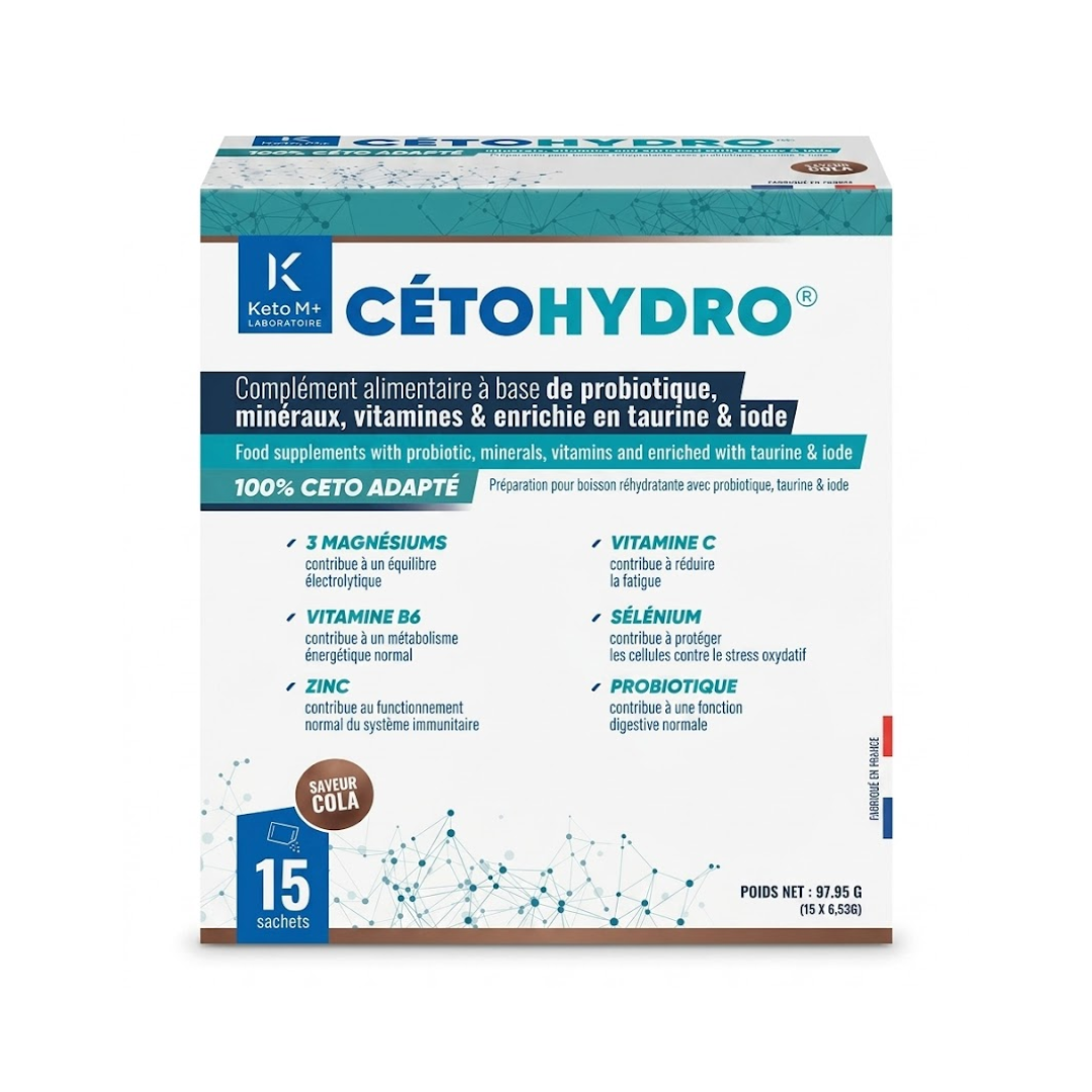 CetoHydro® Ταυρίνη Κόλα | Ενέργεια Κέτο & Ηλεκτρολύτες | Κυτταρική Ζωτικότητα