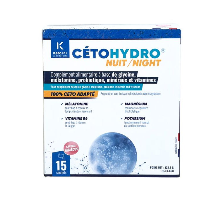 CÉTOHYDRO® Nuit – Sono | Melatonina & Magnésio | Ajuda ao Adormecimento Keto