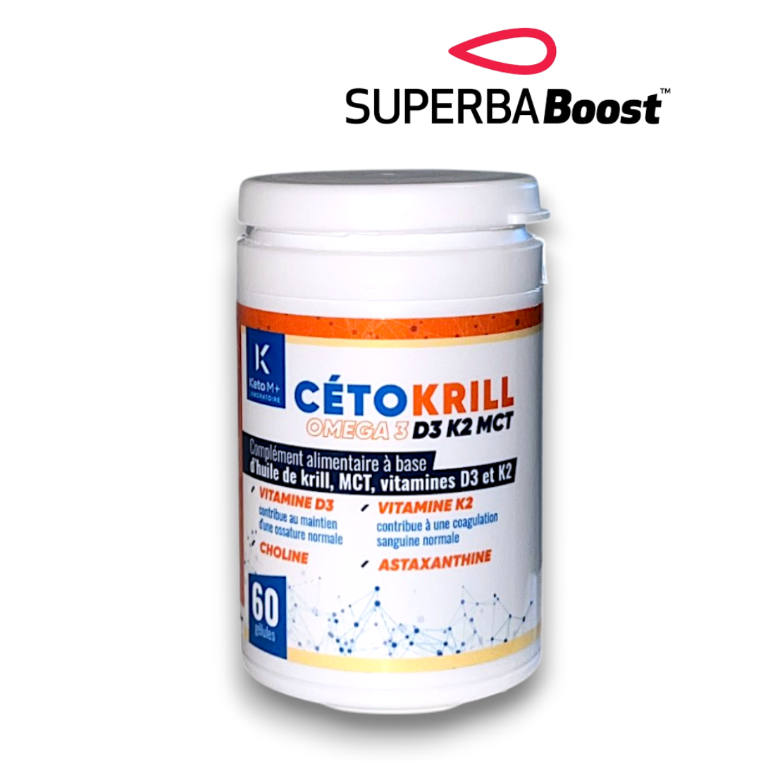 CÉTOKRILL – Oméga 3 Krill, Vitamine D3 & K2