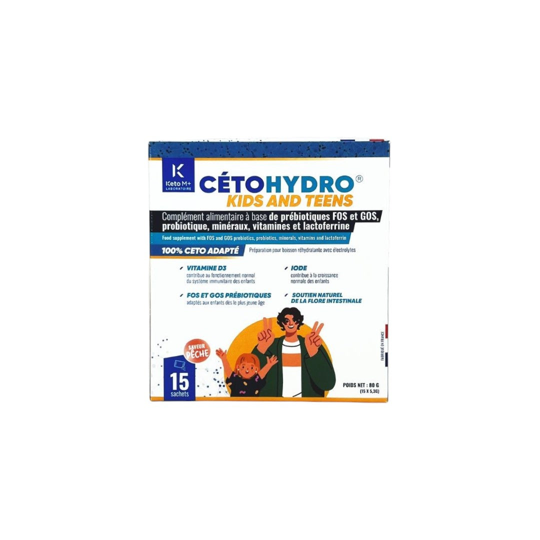 CETOHYDROKIDS – sem açúcar: hidratação e vitalidade - 15 saquetas
