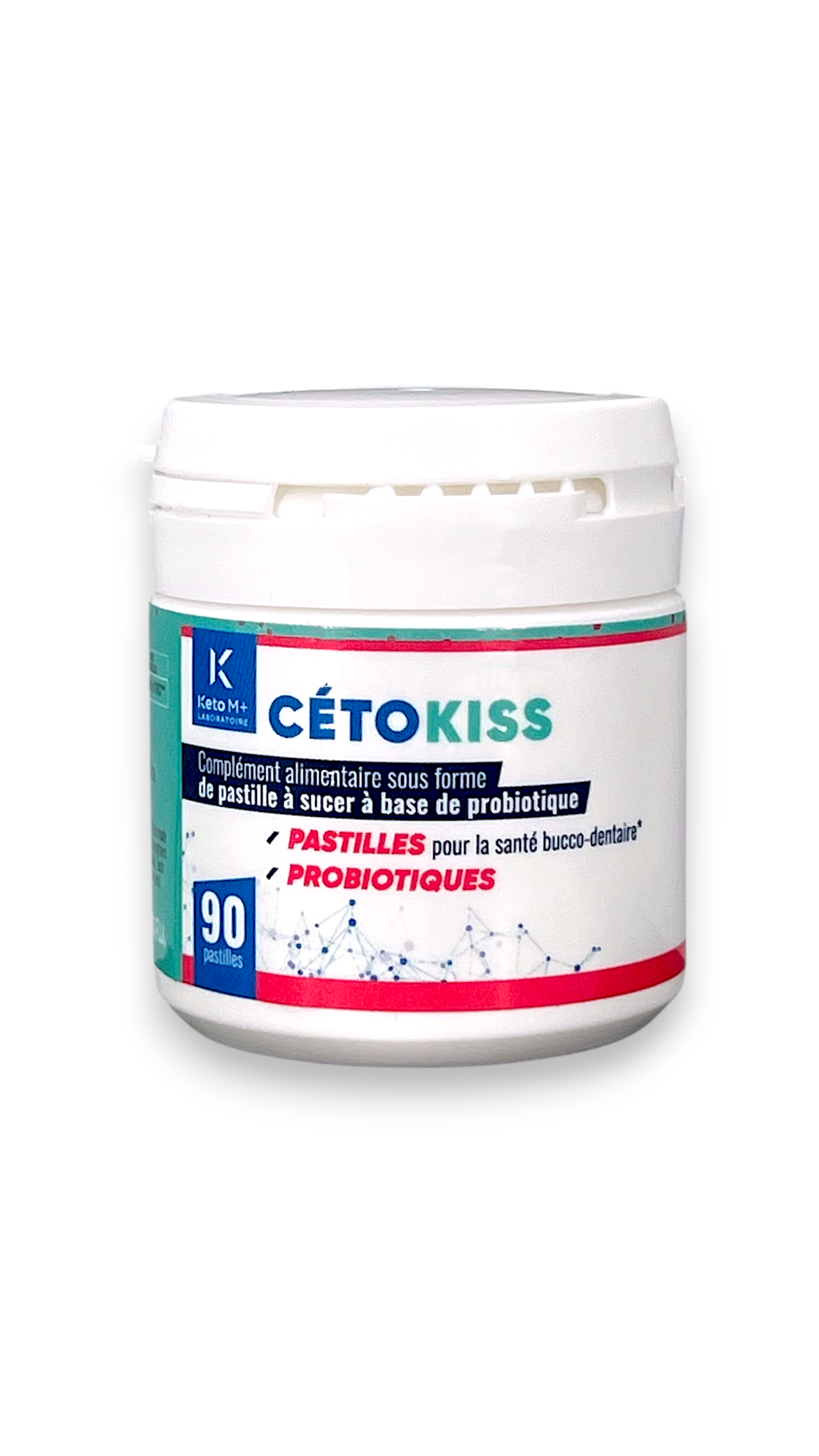 CETOKISS® | Probiotique Santé Bucco-Dentaire à la Menthe | Haleine Fraîche & Protection des Gencives