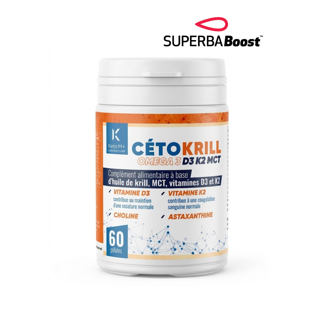 CÉTOKRILL – Omega 3 Krill, Vitamin D3 & K2