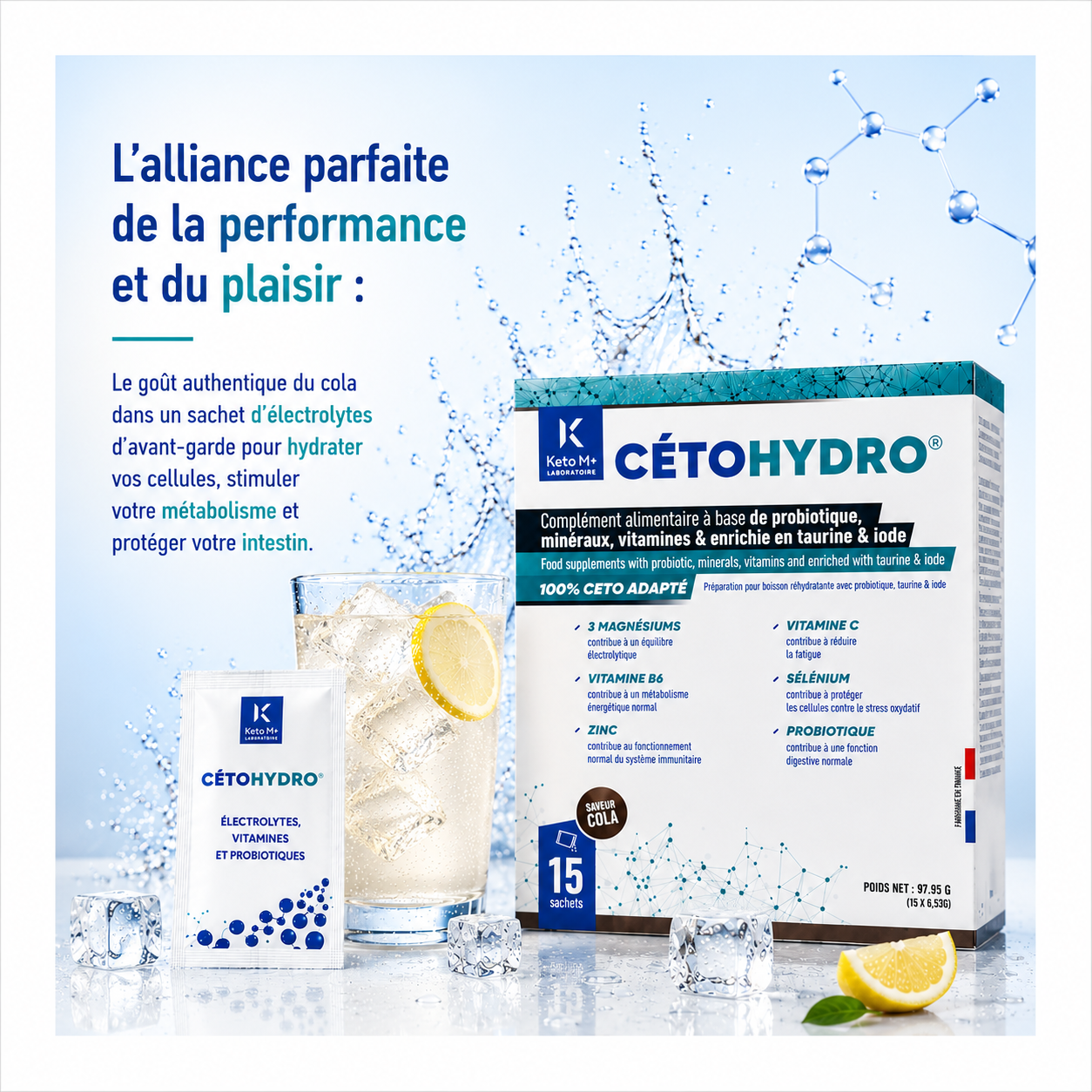 CetoHydro® Ταυρίνη Κόλα | Ενέργεια Κέτο & Ηλεκτρολύτες | Κυτταρική Ζωτικότητα