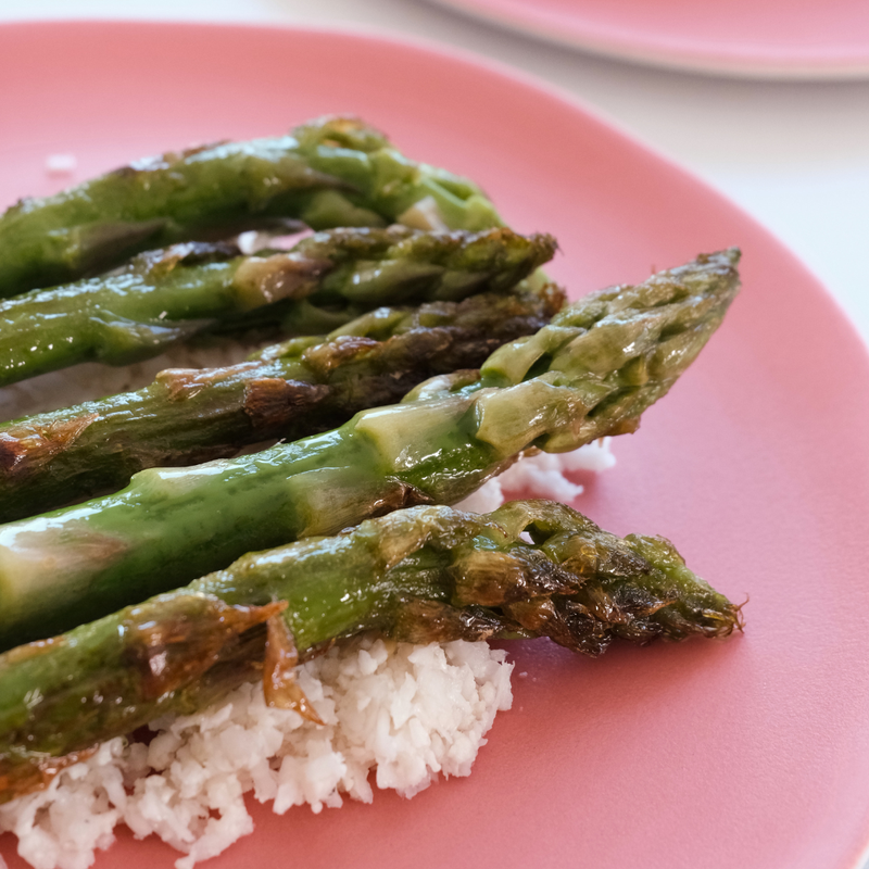 Riz crémeux aux asperges vertes