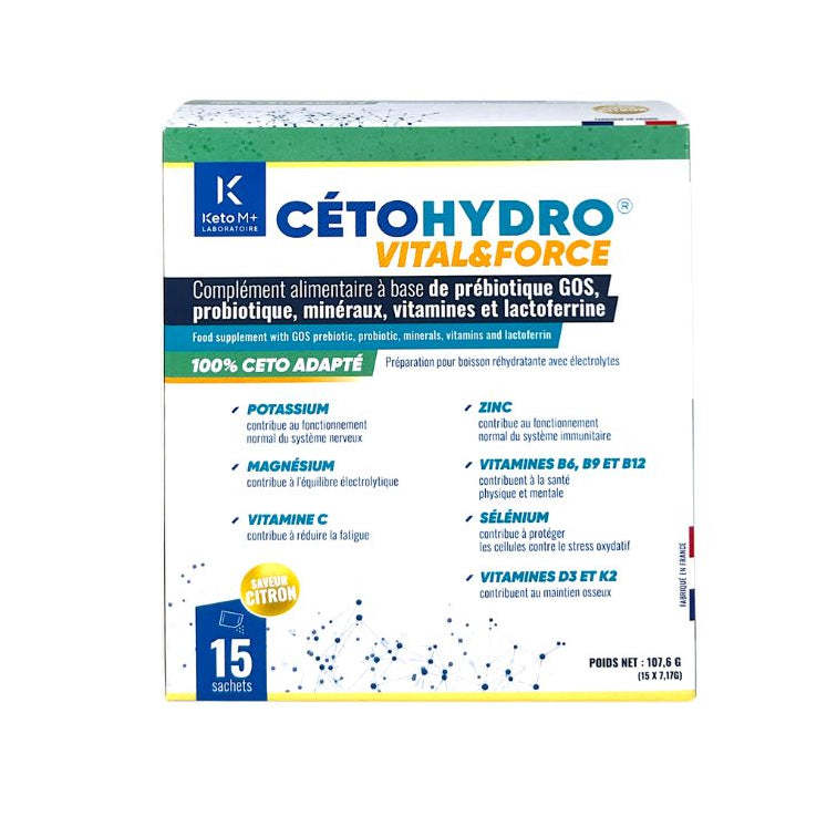 CetoHydro® Vital & Force | Ενυδάτωση Κέτο για Ενήλικες & Ηλικιωμένους | Ηλεκτρολύτες & Κυτταρική Δύναμη