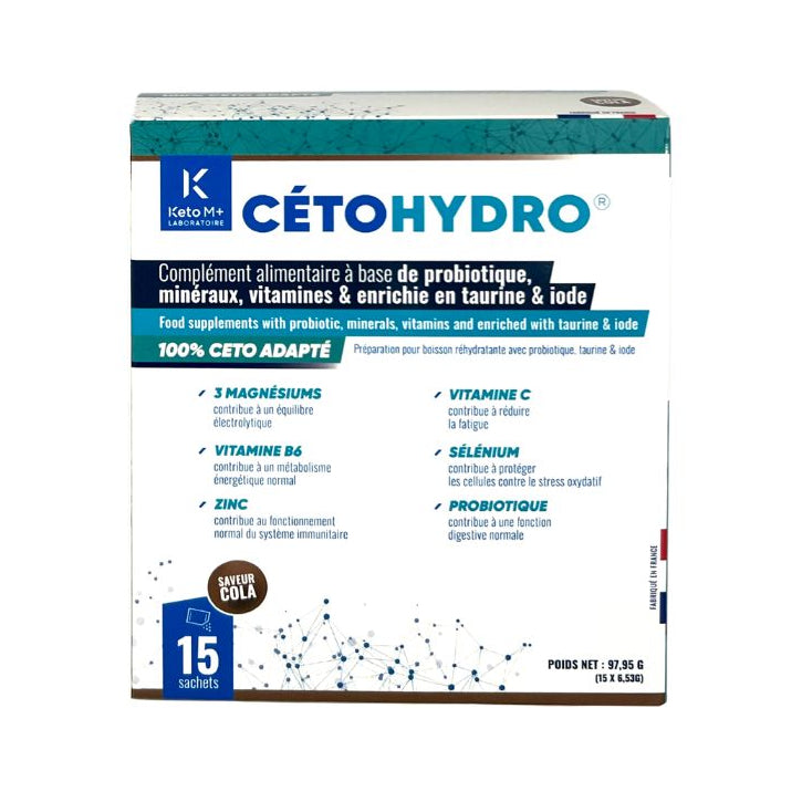 CetoHydro® Taurine Cola | Keto Energie & Elektrolyten | Cellulaire Vitaliteit