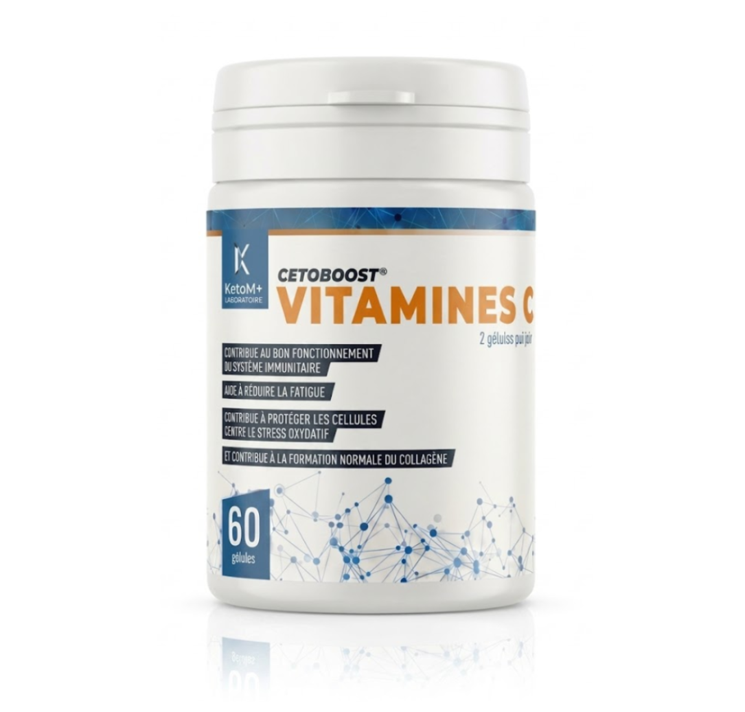 CETOBOOST® Liposomalna witamina C o wysokiej biodostępności | Keto i bez cukru 60 kapsułek