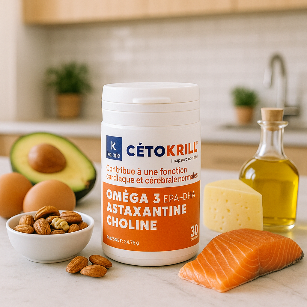 CETOKRILL® Sinergia Cerebro, Corazón e Hígado - 30 Cápsulas